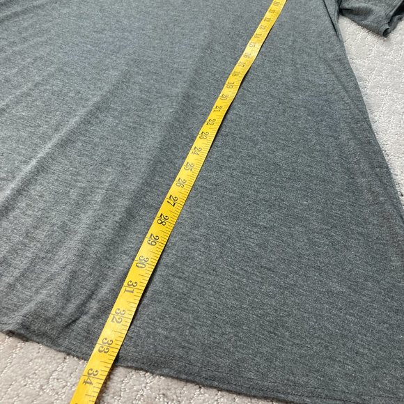 She & Sky Gray Short Sleeve Cold Shoulder Dress Size Small Soft Knee length - Picture 3 of 7